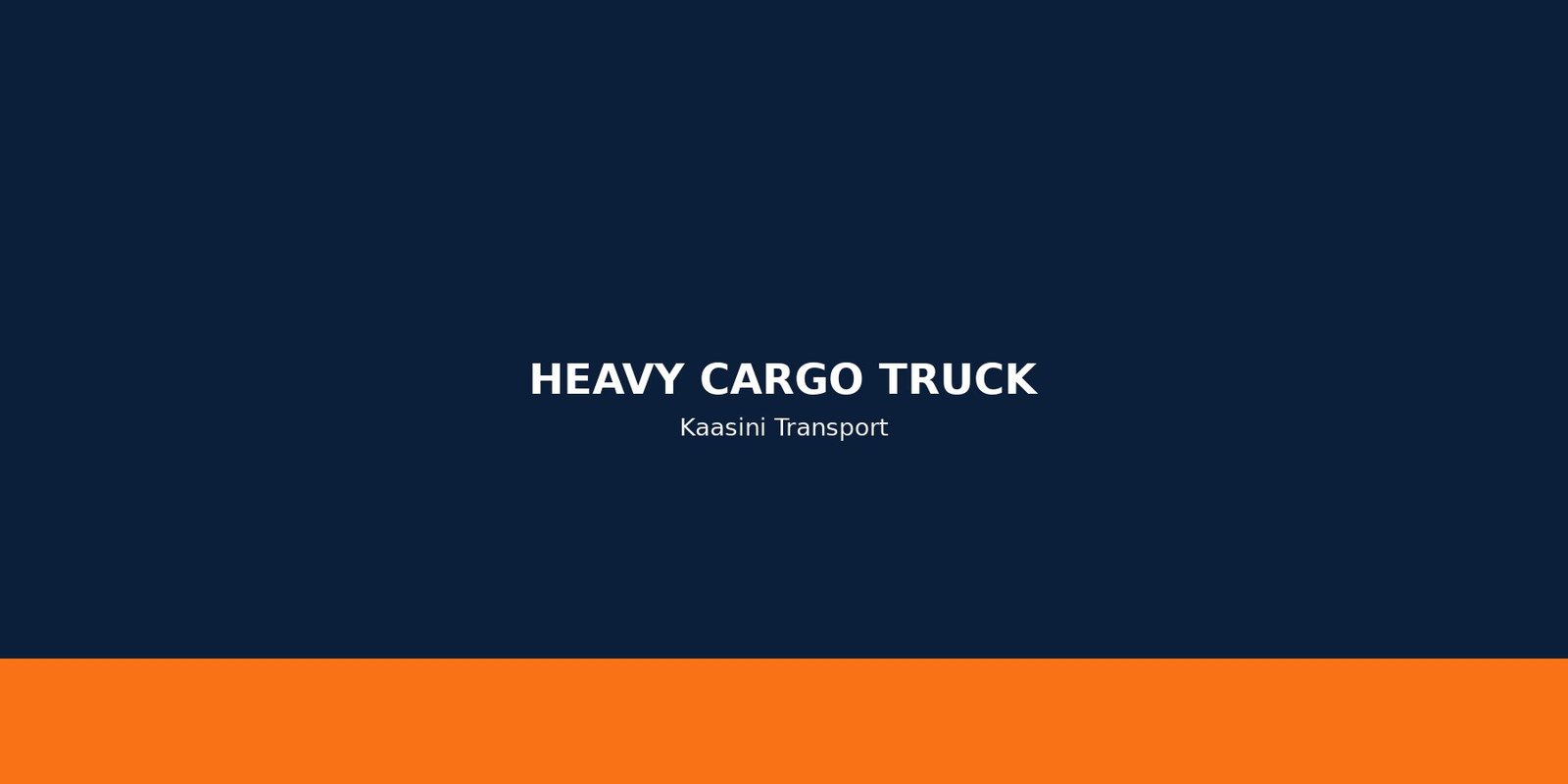 Heavy cargo